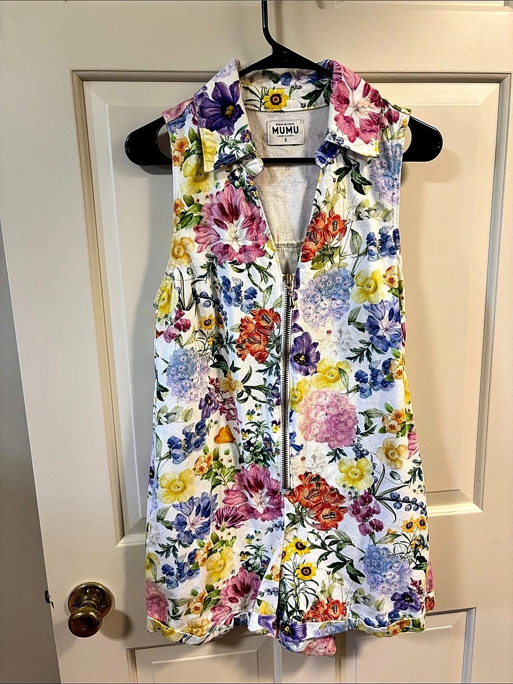 MUMU Floral Mini Dress Size Small Like New